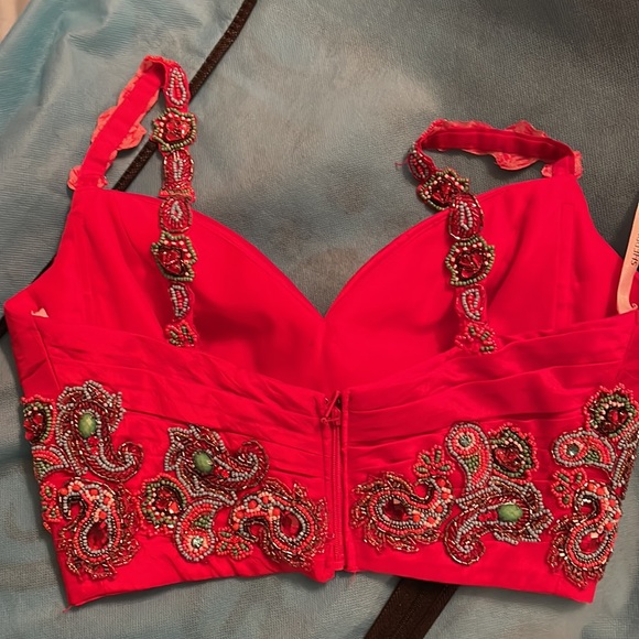 Sherri Hill size 2, with POCKETS! Gorgeous beads and stone work. - Picture 8 of 9